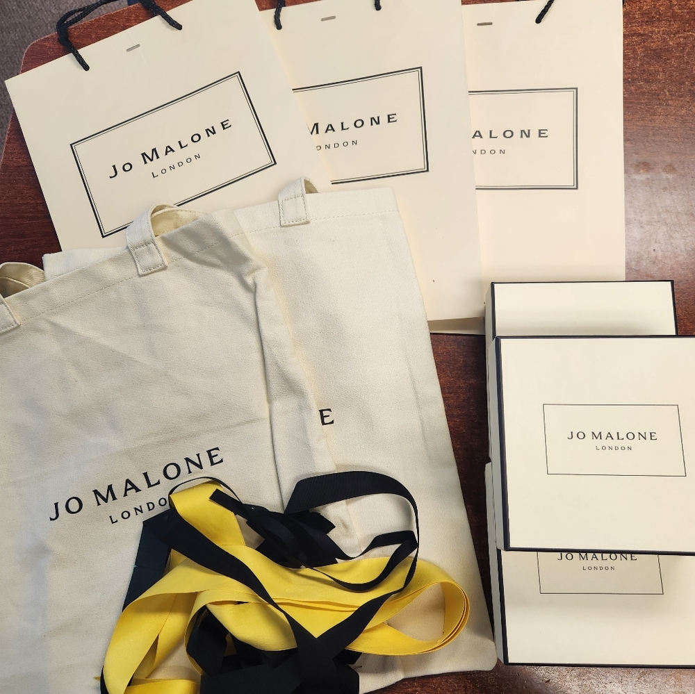 Jo Malone Gift Set of Empty Bags, Boxes  and Ribbons